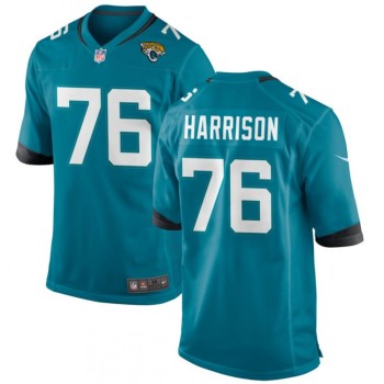 Youth Jacksonville Jaguars #76 Anton Harrison Teal 2023 Draft Stitched Jersey Youth Jacksonville Jaguars #76 Anton Harrison Teal 2023 Draft Stitched Jersey