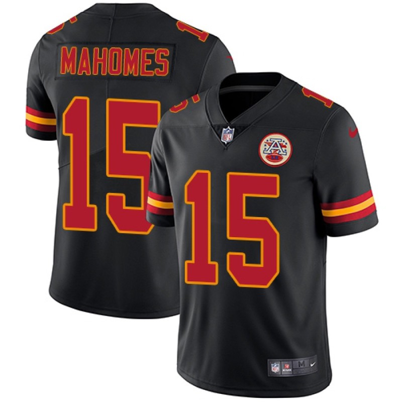 Youth Kansas City Chiefs #15 Patrick Mahomes Black Vapor Untouchable Limited Stitched NFL Jersey Youth Kansas City Chiefs #15 Patrick Mahomes Black Vapor Untouchable Limited Stitched NFL Jersey
