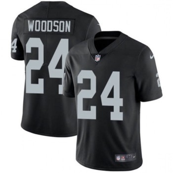 Youth Las Vegas Raiders #24 Charles Woodson Black Vapor Untouchable Limited Stitched Jersey Youth Las Vegas Raiders #24 Charles Woodson Black Vapor Untouchable Limited Stitched Jersey