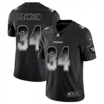 Youth Las Vegas Raiders #34 Bo Jackson Black 2019 Smoke Fashion Limited Stitched Jersey Youth Las Vegas Raiders #34 Bo Jackson Black 2019 Smoke Fashion Limited Stitched Jersey