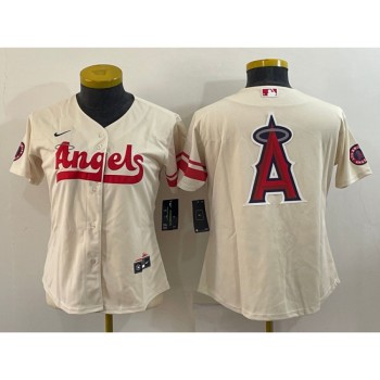 Youth Los Angeles Angels 2022 Cream City Connect Team Big Logo Stitched Jersey Youth Los Angeles Angels 2022 Cream City Connect Team Big Logo Stitched Jersey