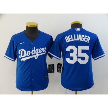 Youth Los Angeles Dodgers #35 Cody Bellinger Blue Cool Base Stitched MLB Jersey Youth Los Angeles Dodgers #35 Cody Bellinger Blue Cool Base Stitched MLB Jersey