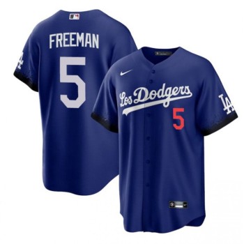 Youth Los Angeles Dodgers #5 Freddie Freeman Royal City Connect Cool Base Stitched Baseball Jersey Youth Los Angeles Dodgers #5 Freddie Freeman Royal City Connect Cool Base Stitched Baseball Jersey