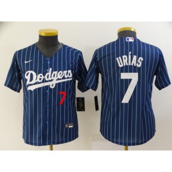 Youth Los Angeles Dodgers #7 Julio Urias Blue Stitched Jersey Youth Los Angeles Dodgers #7 Julio Urias Blue Stitched Jersey