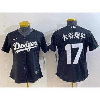 Youth Los Angeles Dodgers #17 Shohei Ohtani Black Stitched Baseball Jersey Youth Los Angeles Dodgers #17 Shohei Ohtani Black Stitched Baseball Jersey