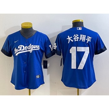 Youth Los Angeles Dodgers #17 Shohei Ohtani Royal City Connect Stitched Baseball Jersey Youth Los Angeles Dodgers #17 Shohei Ohtani Royal City Connect Stitched Baseball Jersey