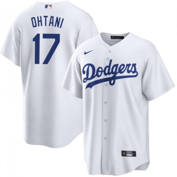 Youth Los Angeles Dodgers #17 Shohei Ohtani White Stitched Baseball Jersey Youth Los Angeles Dodgers #17 Shohei Ohtani White Stitched Baseball Jersey