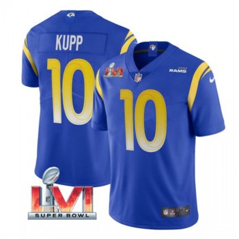 Youth Los Angeles Rams #10 Cooper Kupp Royal 2022 Super Bowl LVI Vapor Untouchable Limited Stitched Jersey Youth Los Angeles Rams #10 Cooper Kupp Royal 2022 Super Bowl LVI Vapor Untouchable Limited Stitched Jersey