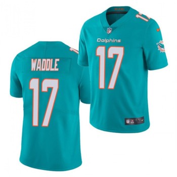Youth Miami Dolphins #17 Jaylen Waddle Aqua 2021 Vapor Untouchable Limited Stitched Jersey Youth Miami Dolphins #17 Jaylen Waddle Aqua 2021 Vapor Untouchable Limited Stitched Jersey