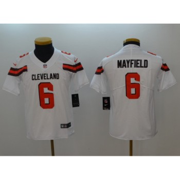 Youth NFL Cleveland Browns #6 Baker Mayfield White 2018 Draft Vapor Untouchable Limited Stitched Jersey Youth NFL Cleveland Browns #6 Baker Mayfield White 2018 Draft Vapor Untouchable Limited Stitched Jersey