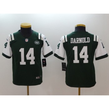 Youth NFL New York Jets #14 Sam Darnold Green 2018 Draft First Round Vapor Untouchable Limited Stitched Jersey Youth NFL New York Jets #14 Sam Darnold Green 2018 Draft First Round Vapor Untouchable Limited Stitched Jersey