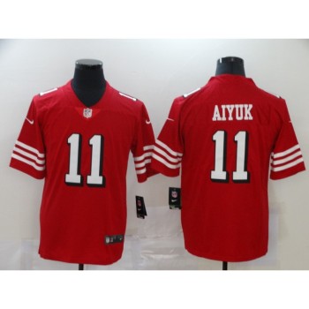 Youth NFL San Francisco 49ers #11 Brandon Aiyuk New Red Vapor Untouchable Limited Stitched Jersey Youth NFL San Francisco 49ers #11 Brandon Aiyuk New Red Vapor Untouchable Limited Stitched Jersey