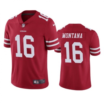 Youth NFL San Francisco 49ers #16 Joe Montana Red Vapor Untouchable Limited Stitched Jersey Youth NFL San Francisco 49ers #16 Joe Montana Red Vapor Untouchable Limited Stitched Jersey