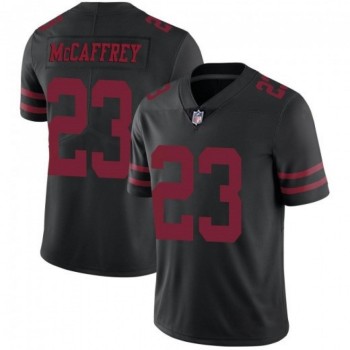 Youth NFL San Francisco 49ers #23 Christian McCaffrey Black Vapor Untouchable Limited Stitched Jersey Youth NFL San Francisco 49ers #23 Christian McCaffrey Black Vapor Untouchable Limited Stitched Jersey