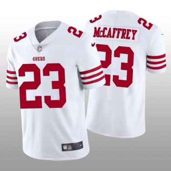 Youth NFL San Francisco 49ers #23 Christian McCaffrey White Vapor Untouchable Limited Stitched Jersey Youth NFL San Francisco 49ers #23 Christian McCaffrey White Vapor Untouchable Limited Stitched Jersey