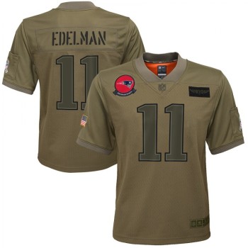 Youth New England Patriots #11 Julian Edelman 2019 Camo Salute To Service Stitched NFL Jersey Youth New England Patriots #11 Julian Edelman 2019 Camo Salute To Service Stitched NFL Jersey