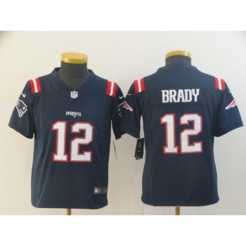 Youth New England Patriots #12 Tom Brady Navy Color Rush Stitched NFL Jersey Youth New England Patriots #12 Tom Brady Navy Color Rush Stitched NFL Jersey