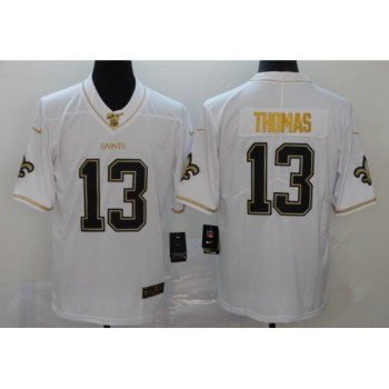 Youth New Orleans Saints #13 Michael Thomas White Gold 100th Season Stitched NFL Jersey Youth New Orleans Saints #13 Michael Thomas White Gold 100th Season Stitched NFL Jersey