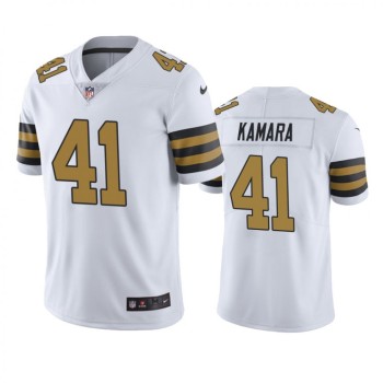 Youth New Orleans Saints #41 Alvin Kamara White Limited Rush Stitched NFL Jersey Youth New Orleans Saints #41 Alvin Kamara White Limited Rush Stitched NFL Jersey