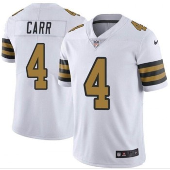 Youth New Orleans Saints #4 Derek Carr White Color Rush Limited Stitched Jersey Youth New Orleans Saints #4 Derek Carr White Color Rush Limited Stitched Jersey