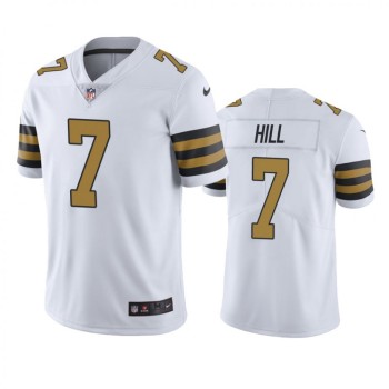 Youth New Orleans Saints #7 Taysom Hill White Color Rush Limited Stitched Jersey Youth New Orleans Saints #7 Taysom Hill White Color Rush Limited Stitched Jersey