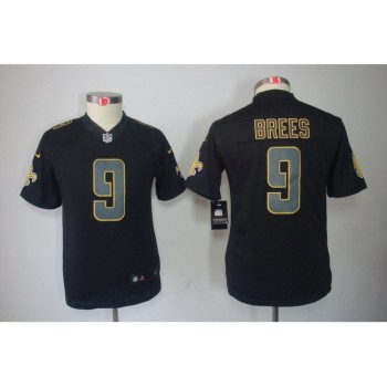 Youth New Orleans Saints #9 Drew Brees Black 2018 Impact Limited Stitched NFL Jersey Youth New Orleans Saints #9 Drew Brees Black 2018 Impact Limited Stitched NFL Jersey