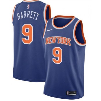 Youth New Yok Knicks #9 R.J. Barrett Blue Icon Edition Stitched Swingman Jersey Youth New Yok Knicks #9 R.J. Barrett Blue Icon Edition Stitched Swingman Jersey