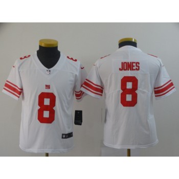 Youth New York Giants #8 Daniel Jones White Vapor Untouchable Limited Stitched NFL Jersey Youth New York Giants #8 Daniel Jones White Vapor Untouchable Limited Stitched NFL Jersey