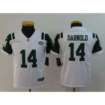 Youth New York Jets #14 Sam Darnold White Vapor Untouchable Limited Stitched NFL Jersey Youth New York Jets #14 Sam Darnold White Vapor Untouchable Limited Stitched NFL Jersey