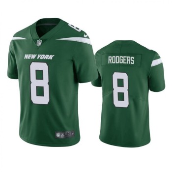 Youth New York Jets #8 Aaron Rodgers Green Vapor Untouchable Limited Stitched Jersey Youth New York Jets #8 Aaron Rodgers Green Vapor Untouchable Limited Stitched Jersey