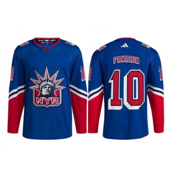 Youth New York Rangers #10 Artemi Panarin Blue 2022-23 Reverse Retro Stitched Jersey Youth New York Rangers #10 Artemi Panarin Blue 2022-23 Reverse Retro Stitched Jersey