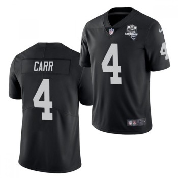 Youth Oakland Raiders #4 Derek Carr 2020 Black Inaugural Season Vapor Limited Stitched Jersey Youth Oakland Raiders #4 Derek Carr 2020 Black Inaugural Season Vapor Limited Stitched Jersey