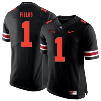 Youth Ohio State Buckeyes #1 Justin Fields Black Limited Stitched NCAA Jersey Youth Ohio State Buckeyes #1 Justin Fields Black Limited Stitched NCAA Jersey