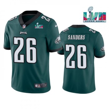 Youth Philadelphia Eagles #26 Miles Sanders Green Super Bowl LVII Patch Vapor Untouchable Limited Stitched Football Jersey Youth Philadelphia Eagles #26 Miles Sanders Green Super Bowl LVII Patch Vapor Untouchable Limited Stitched Football Jersey