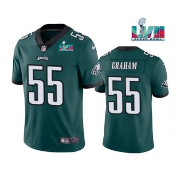 Youth Philadelphia Eagles #55 Brandon Graham Green Super Bowl LVII Patch Vapor Untouchable Limited Stitched Football Jersey Youth Philadelphia Eagles #55 Brandon Graham Green Super Bowl LVII Patch Vapor Untouchable Limited Stitched Football Jersey