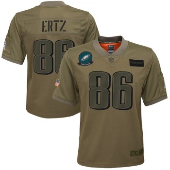 Youth Philadelphia Eagles #86 Zach Ertz 2019 Camo Salute To Service Stitched NFL Jersey Youth Philadelphia Eagles #86 Zach Ertz 2019 Camo Salute To Service Stitched NFL Jersey