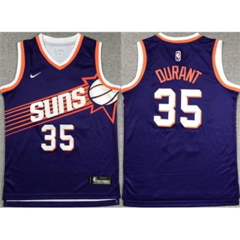 Youth Phoenix Suns #35 Kevin Durant Purple Icon Edition Stitched Basketball Jersey Youth Phoenix Suns #35 Kevin Durant Purple Icon Edition Stitched Basketball Jersey