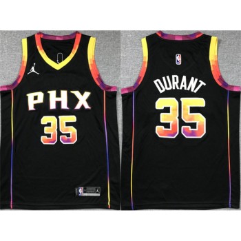 Youth Phoenix Suns #35 Kevin Durant Black 2022/23 Statement Edition Stitched Basketball Jersey Youth Phoenix Suns #35 Kevin Durant Black 2022/23 Statement Edition Stitched Basketball Jersey