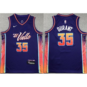 Youth Phoenix Suns #35 Kevin Durant Purple City Edition Stitched Basketball Jersey Youth Phoenix Suns #35 Kevin Durant Purple City Edition Stitched Basketball Jersey