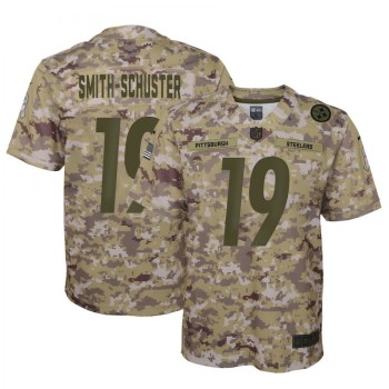 Youth Pittsburgh Steelers #19 JuJu Smith-Schuster 2018 Camo Salute to Service Limited Stitched NFL Jersey Youth Pittsburgh Steelers #19 JuJu Smith-Schuster 2018 Camo Salute to Service Limited Stitched NFL Jersey