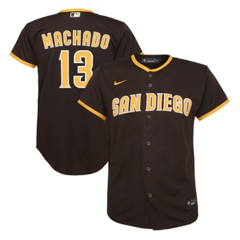 Youth San Diego Padres #13 Manny Machado Brown Stitched Jersey Youth San Diego Padres #13 Manny Machado Brown Stitched Jersey