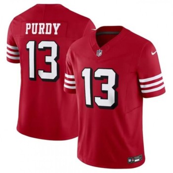 Youth San Francisco 49ers #13 Brock Purdy 2023 F.U.S.E. New Red Vapor Untouchable Limited Stitched Football Jersey Youth San Francisco 49ers #13 Brock Purdy 2023 F.U.S.E. New Red Vapor Untouchable Limited Stitched Football Jersey