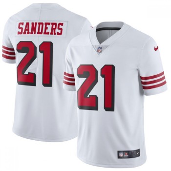 Youth San Francisco 49ers #21 Deion Sanders White Vapor Untouchable Limited Stitched Jersey Youth San Francisco 49ers #21 Deion Sanders White Vapor Untouchable Limited Stitched Jersey