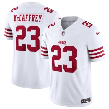 Youth San Francisco 49ers #23 Christian McCaffrey White 2023 F.U.S.E. Vapor Untouchable Limited Stitched Football Jersey Youth San Francisco 49ers #23 Christian McCaffrey White 2023 F.U.S.E. Vapor Untouchable Limited Stitched Football Jersey