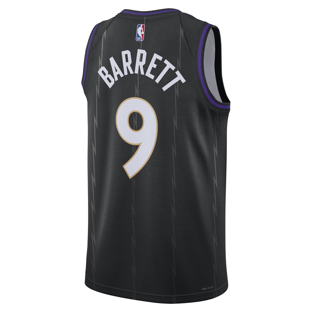 Unisex Toronto Raptors RJ Barrett Black 2024/25 Swingman Player Jersey - City Edition Unisex Toronto Raptors RJ Barrett Black 2024/25 Swingman Player Jersey - City Edition