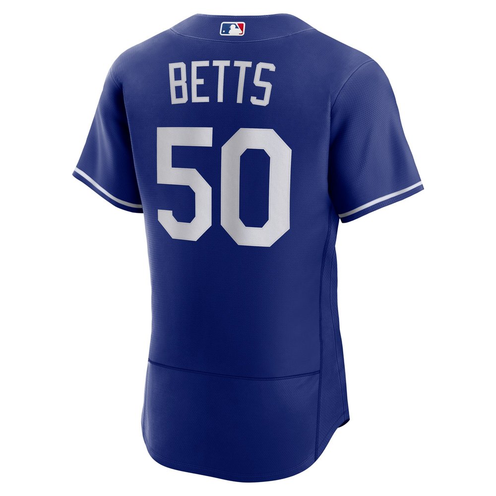 Men's Los Angeles Dodgers #50 Mookie Betts Royal 2024 World Series Alternate Authentic Player Jersey Men's Los Angeles Dodgers #50 Mookie Betts Royal 2024 World Series Alternate Authentic Player Jersey