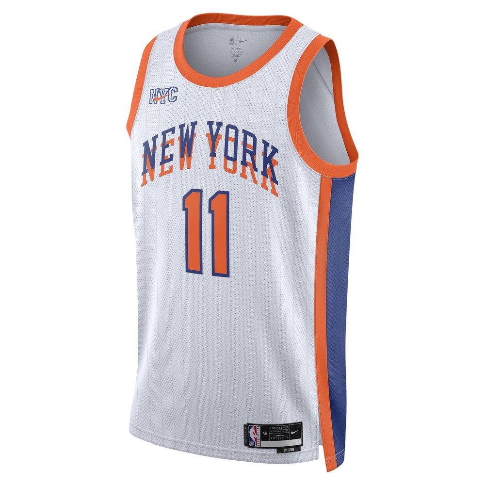Unisex New York Knicks Jalen Brunson White 2024/25 Swingman Player Jersey - City Edition Unisex New York Knicks Jalen Brunson White 2024/25 Swingman Player Jersey - City Edition