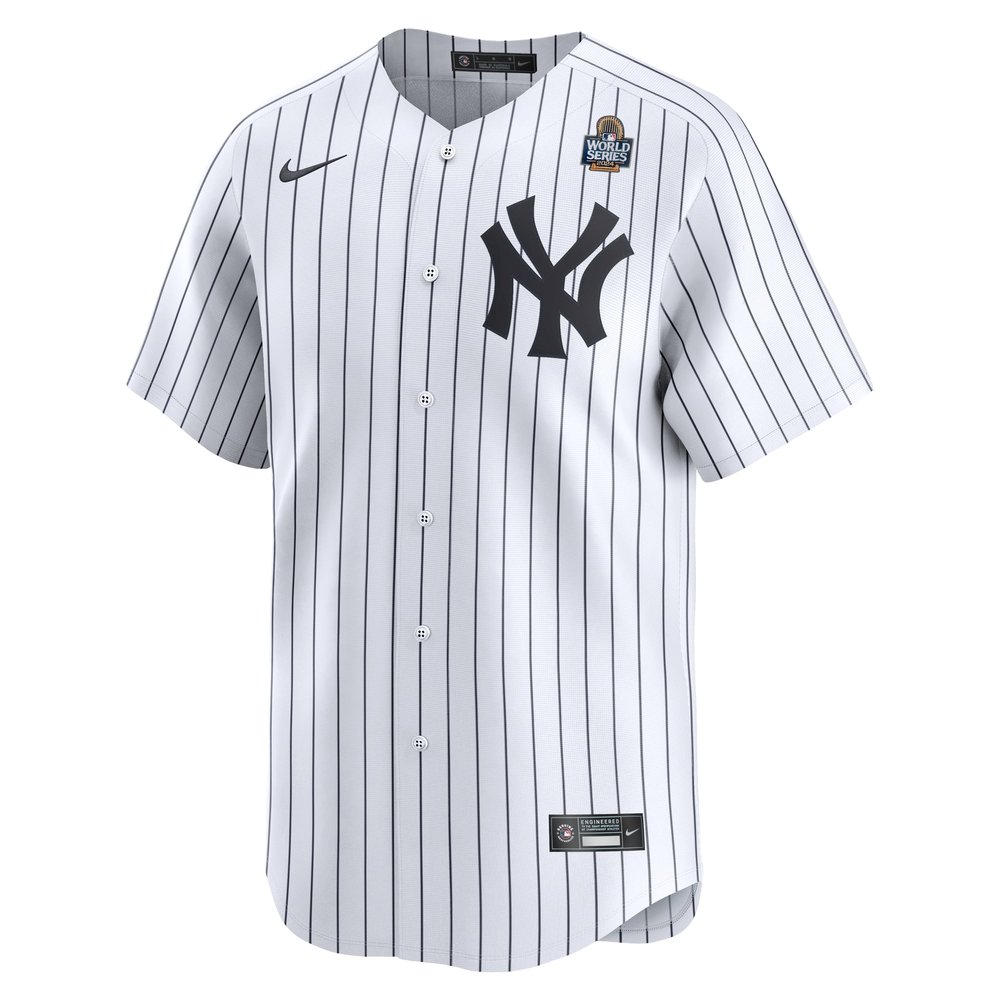 Men's New York Yankees #11 Anthony Volpe White 2024 World Series Home Limited Player Jersey