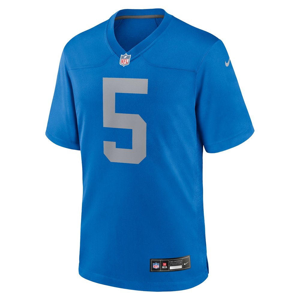 Men's Detroit Lions David Montgomery  Blue Alternate Game Jersey Men's Detroit Lions David Montgomery  Blue Alternate Game Jersey