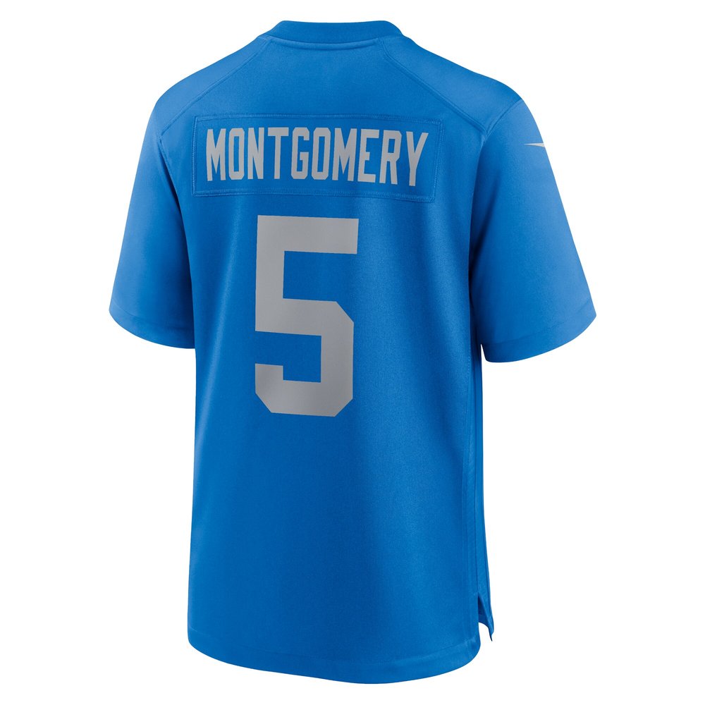 Men's Detroit Lions David Montgomery  Blue Alternate Game Jersey Men's Detroit Lions David Montgomery  Blue Alternate Game Jersey